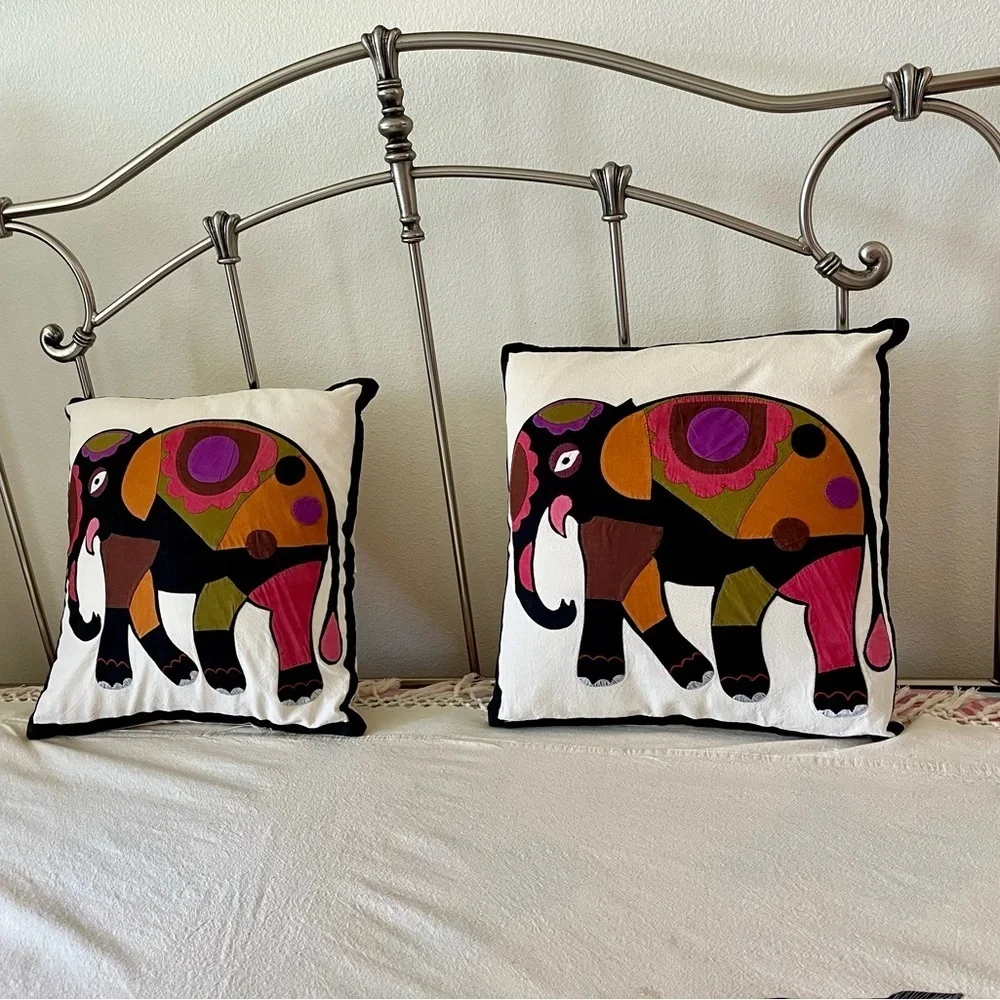 Elephant Print Bedspread with Matching Pillow Covers